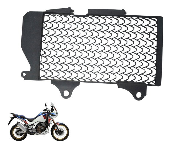 Grade Radiador Esq Honda Crf 1100l África Twin 22-24 Orig Preto
